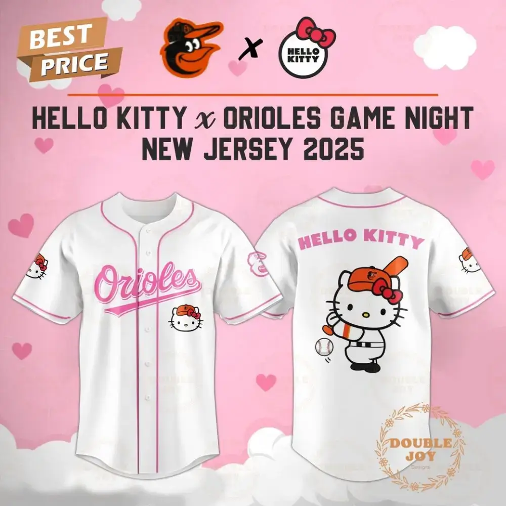 Baltimore Orioles Hello Kitty X Cubs Game Night 2025 New Limited Edition Baseball Jersey Image