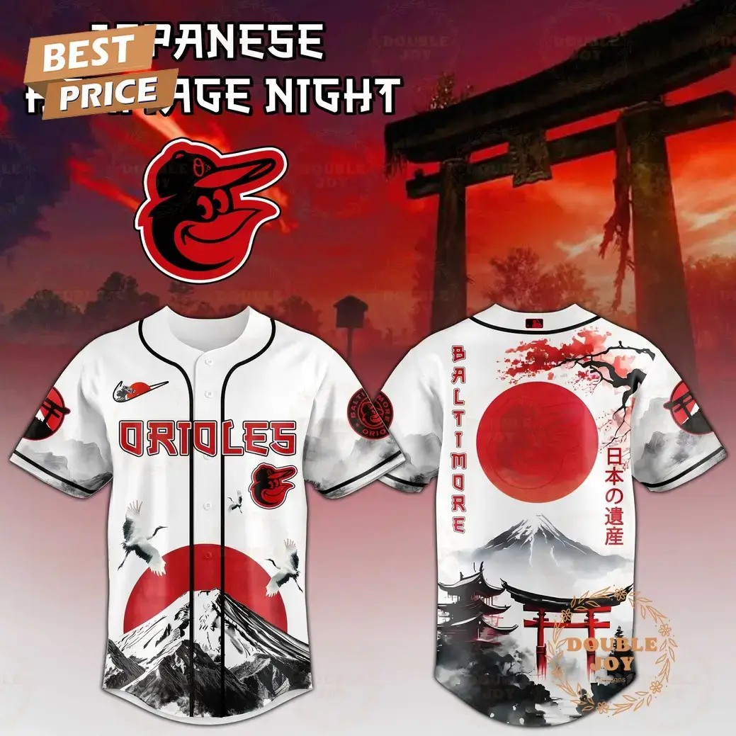 Baltimore Orioles Japanese Heritage Night 2025 Limited Edition Baseball Jersey Image