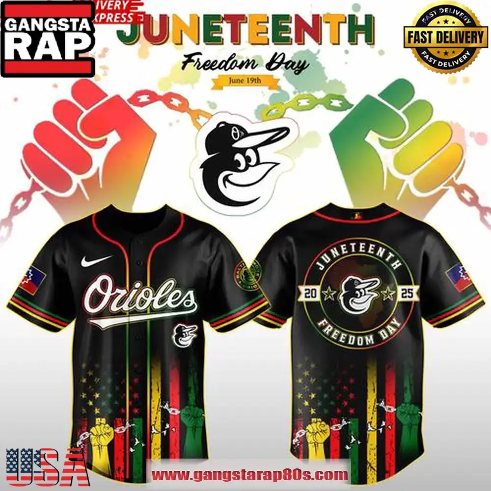 Baltimore Orioles Juneteenth Day 2025 Special Baseball Jersey Shirt Image
