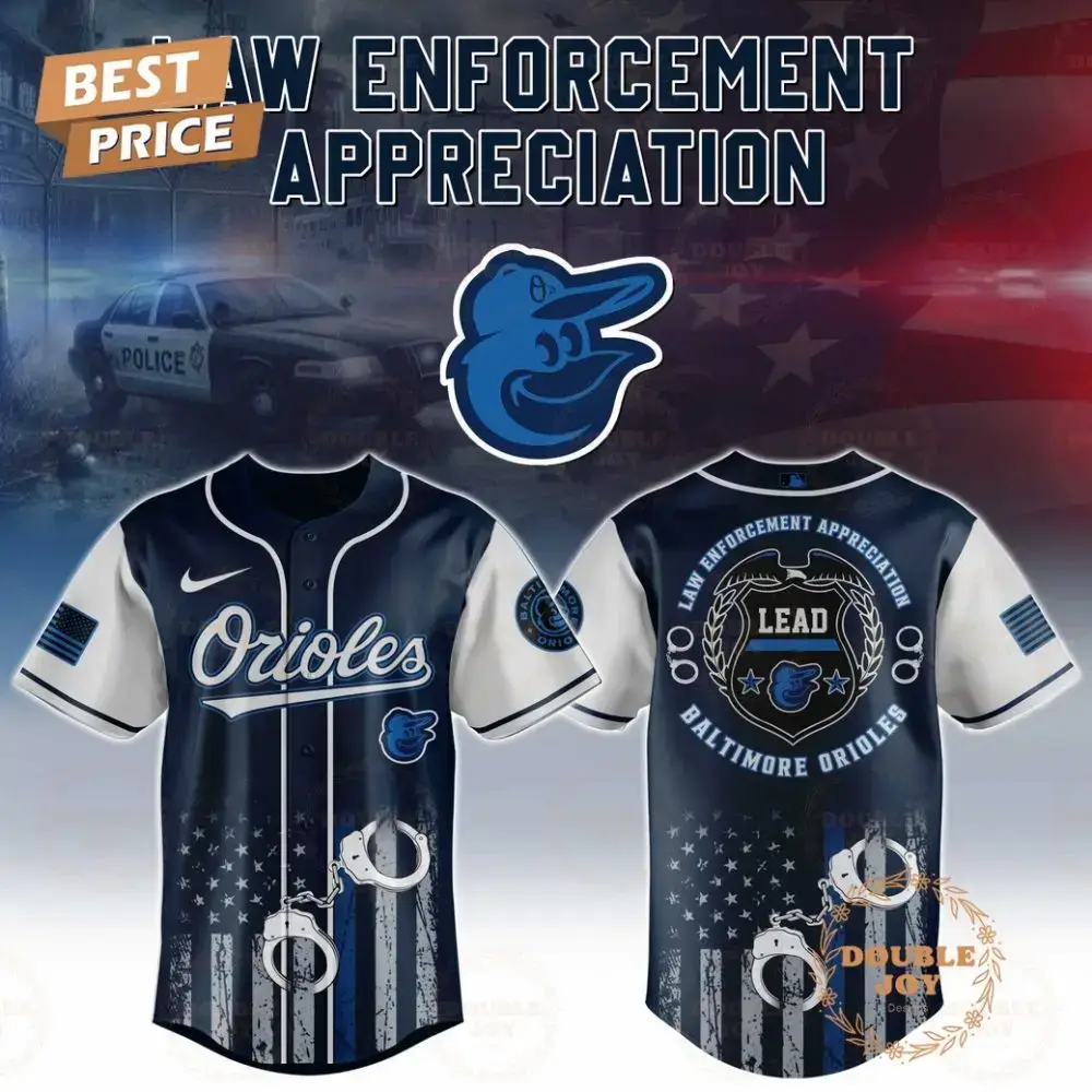 Baltimore Orioles Law Enforcement Appreciation Day 2025 Special Edition Baseball Jersey Image