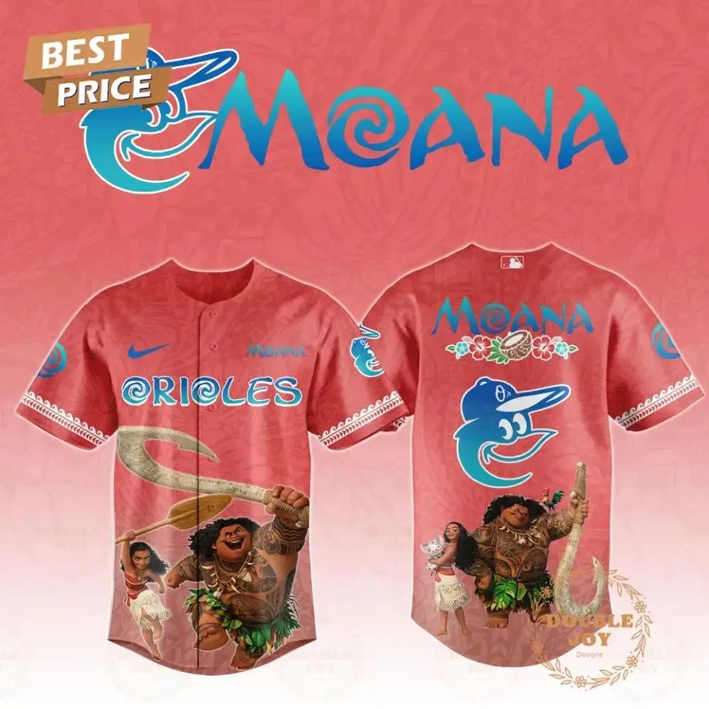 Baltimore Orioles Moana 2025 Limited Edition Baseball Jersey Image