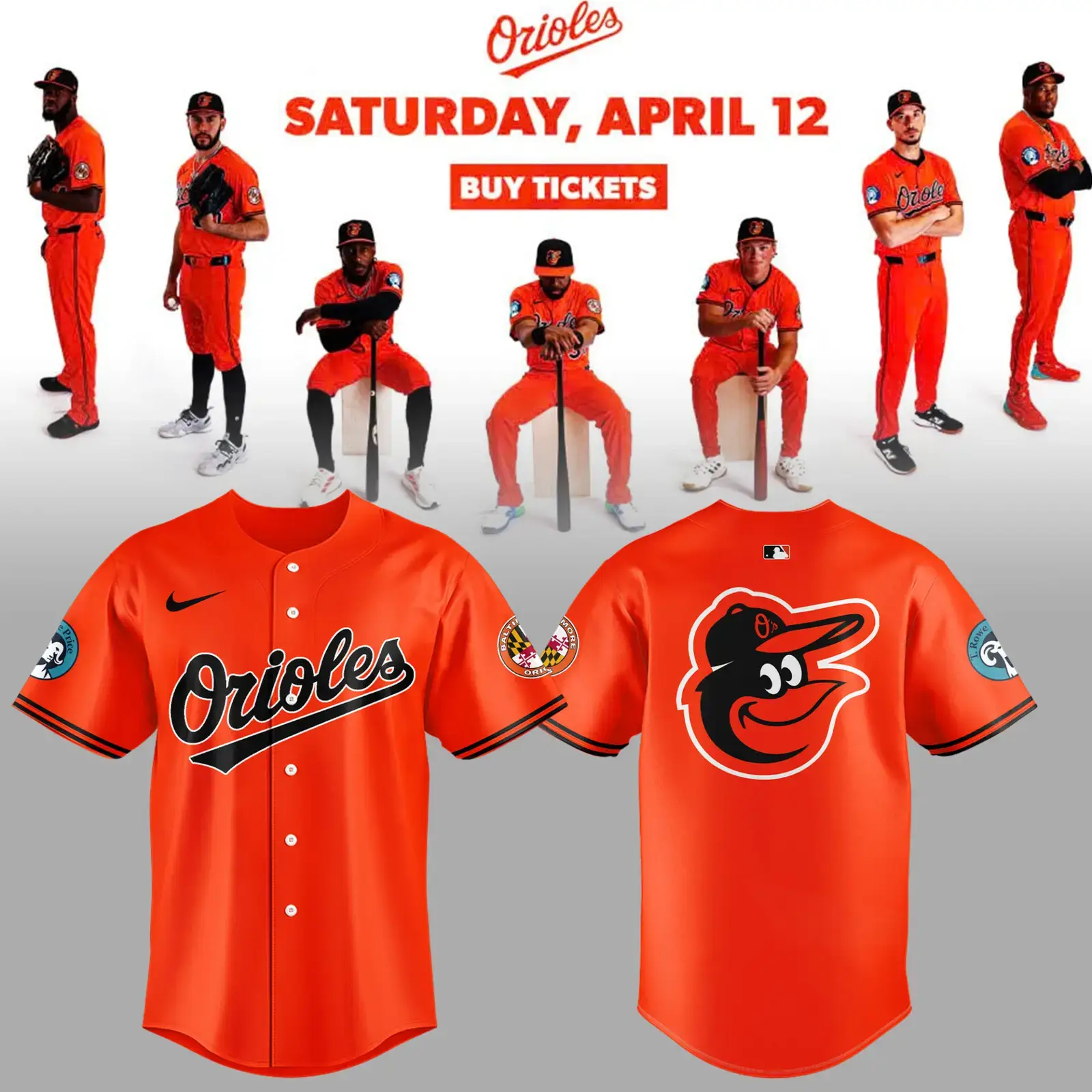 Baltimore Orioles Orange On Orange Jersey Best Gifts For Baseball Lovers Image