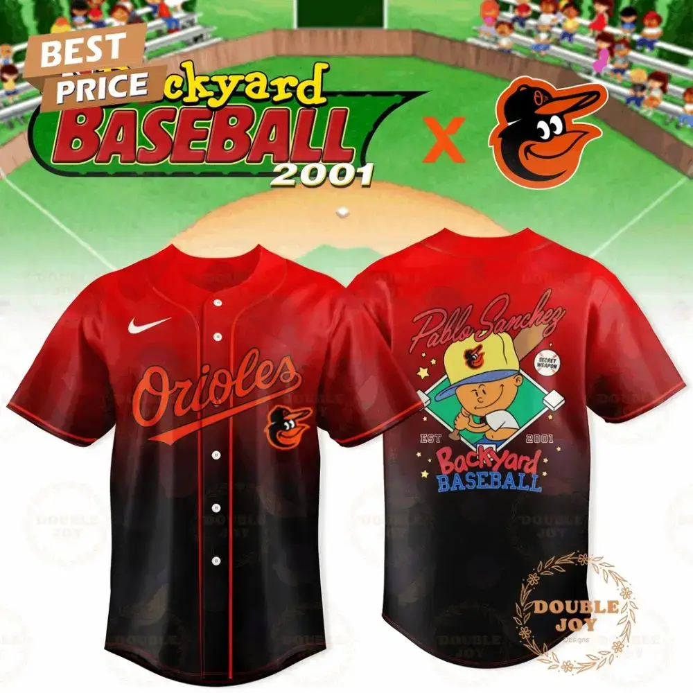 Baltimore Orioles Pablo Sanchez Backyard Est 2001 Limited Edition Baseball Jersey Image