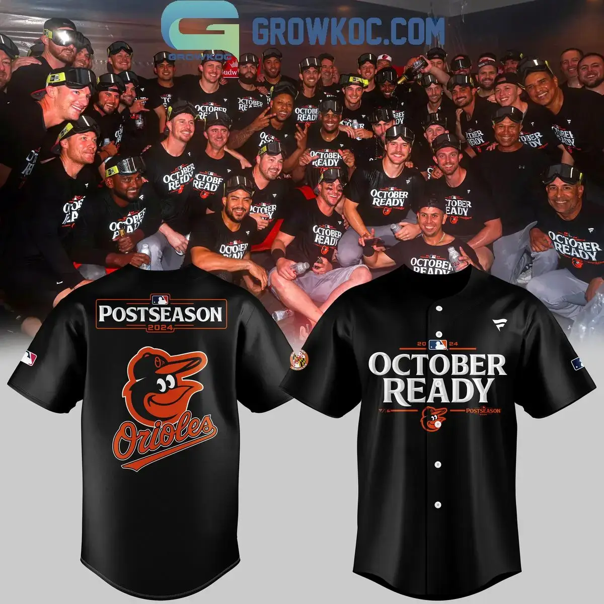 Baltimore Orioles Postseason 2024 Ready Baseball Jersey Image