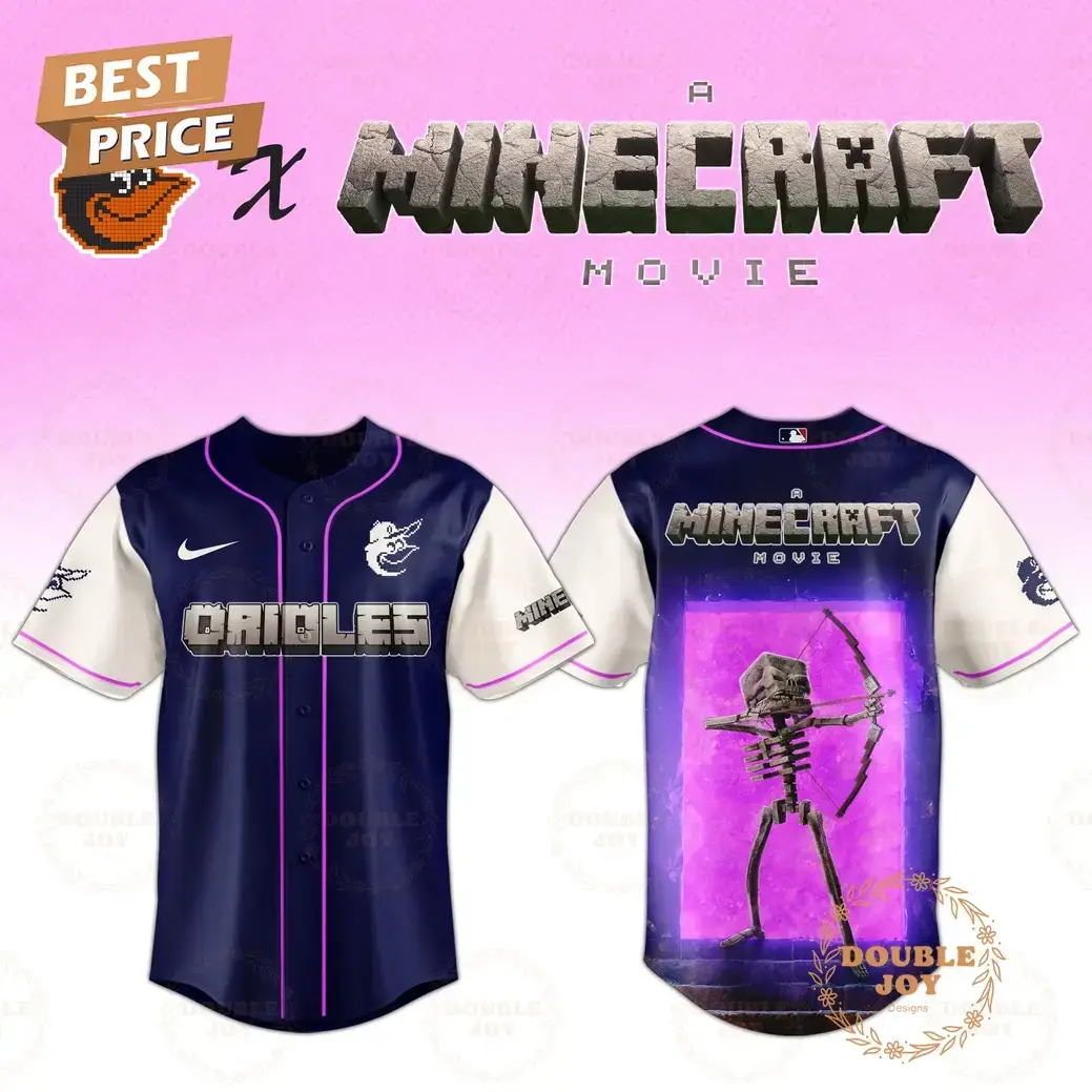 Baltimore Orioles Skeleton A Minecraft Movie 2025 Special Edition Baseball Jersey Image