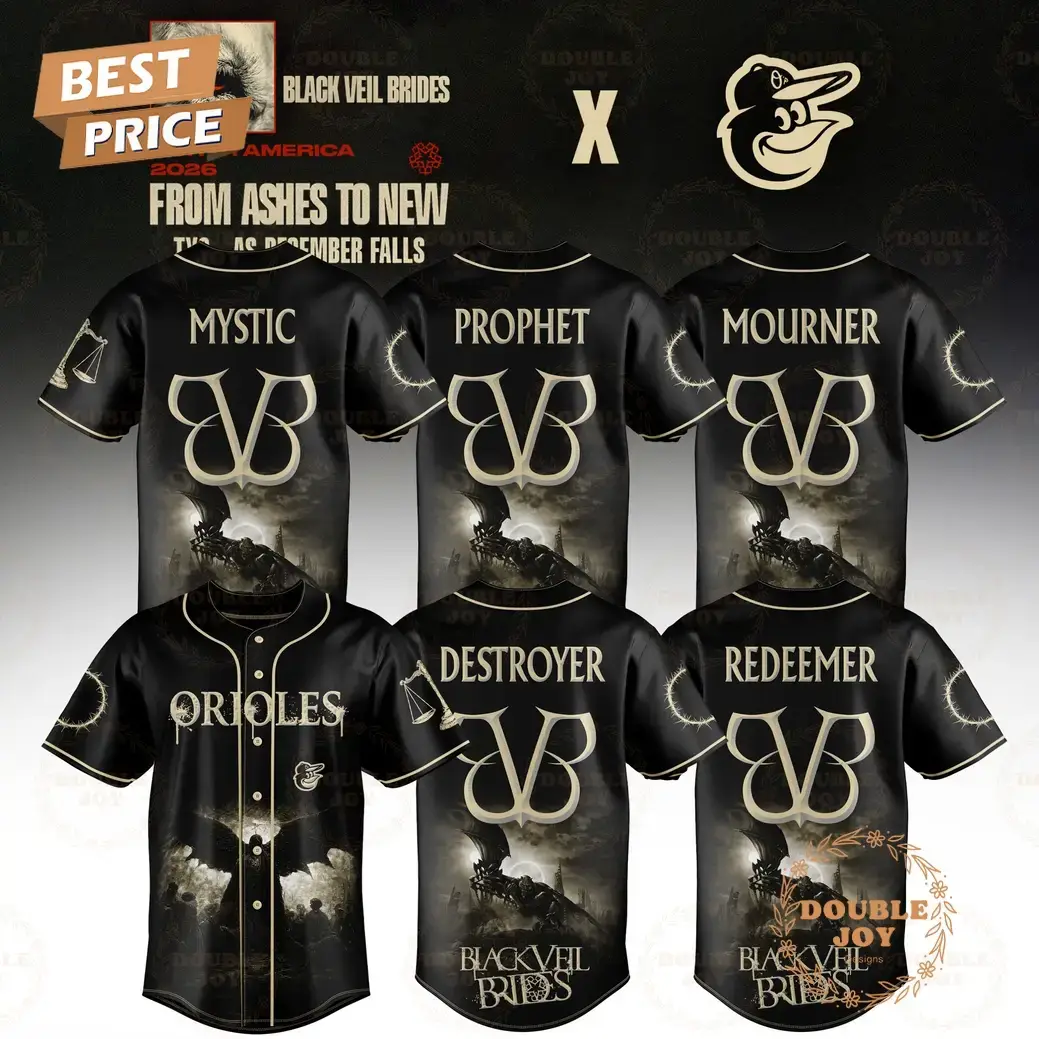 Baltimore Orioles x Black Veil Brides Team 2026 Baseball Jersey Image