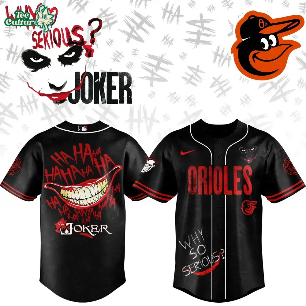 Baltimore Orioles x Joker Game Night Limited Edition Baseball Jersey Image