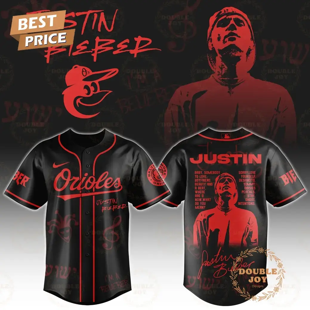 Baltimore Orioles x Justin Bieber Limited Edition Baseball Jersey Image