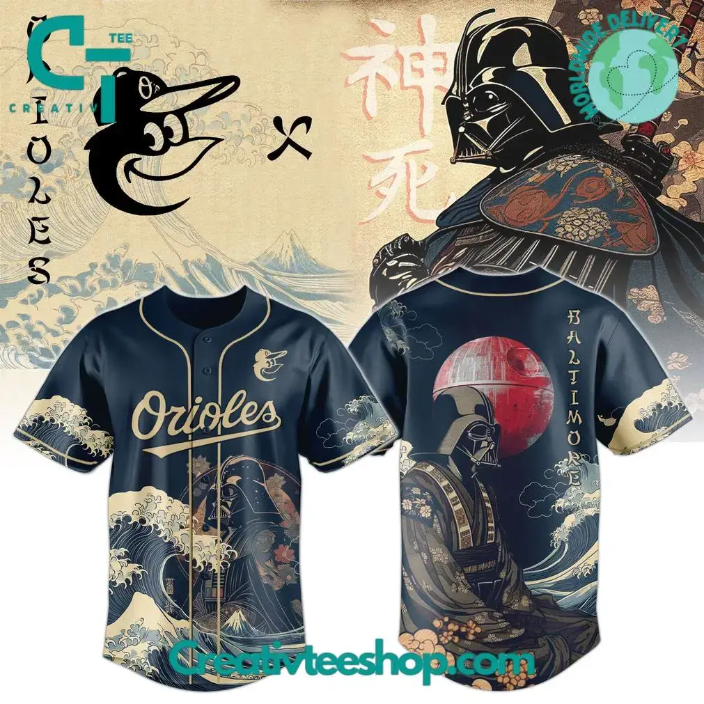 Baltimore Orioles X Lord Vader Japan Edition 2025 Baseball Jersey Image