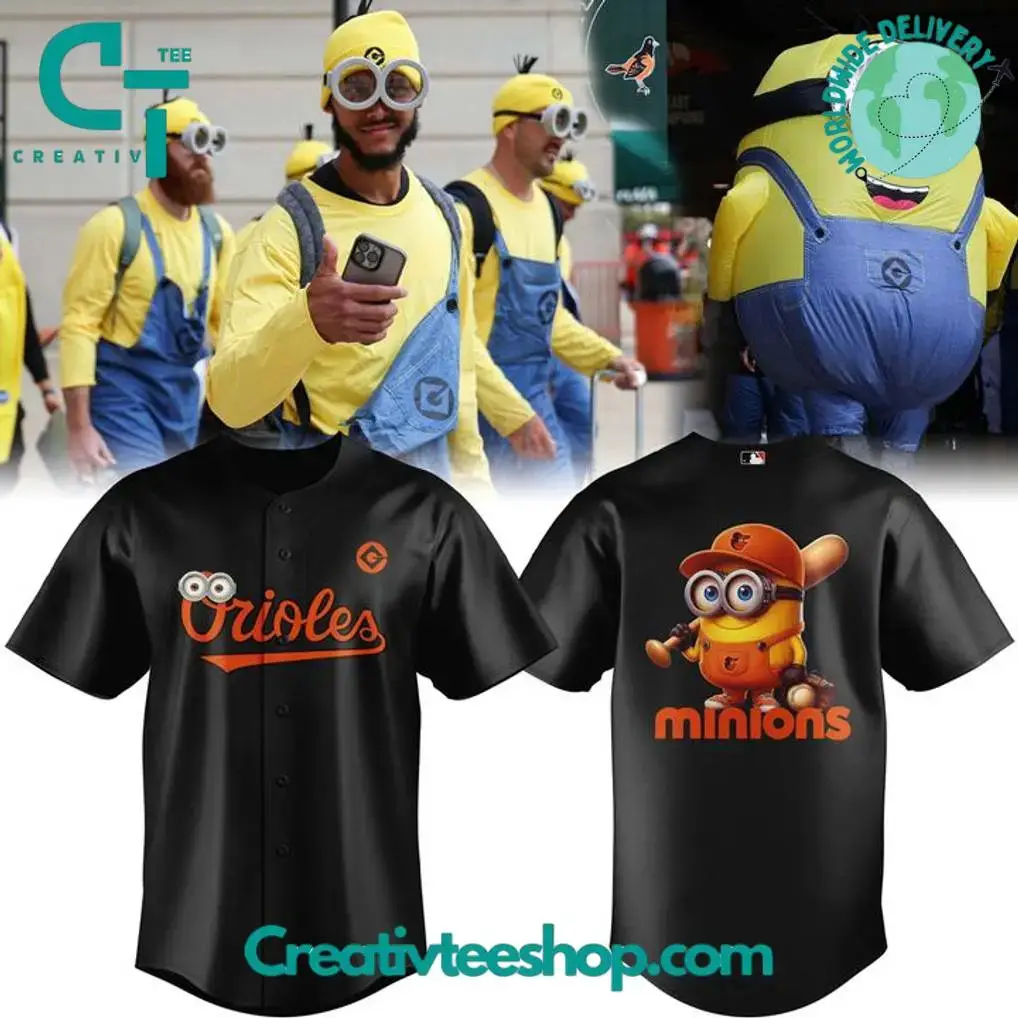 Baltimore Orioles X Minions Special Baseball Jersey Image