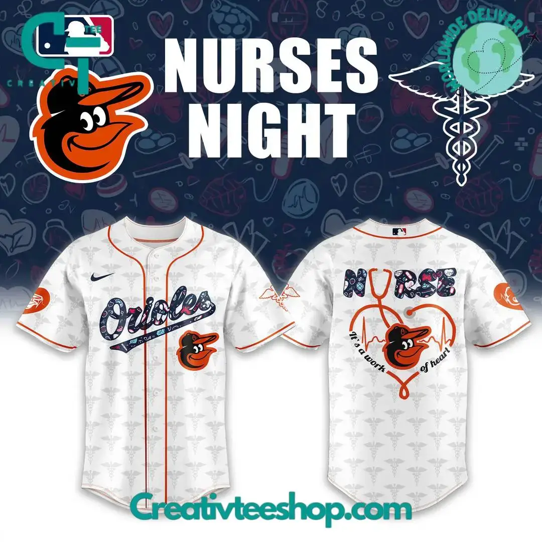 Baltimore Orioles X Nurses Night Special Baseball Jersey Image