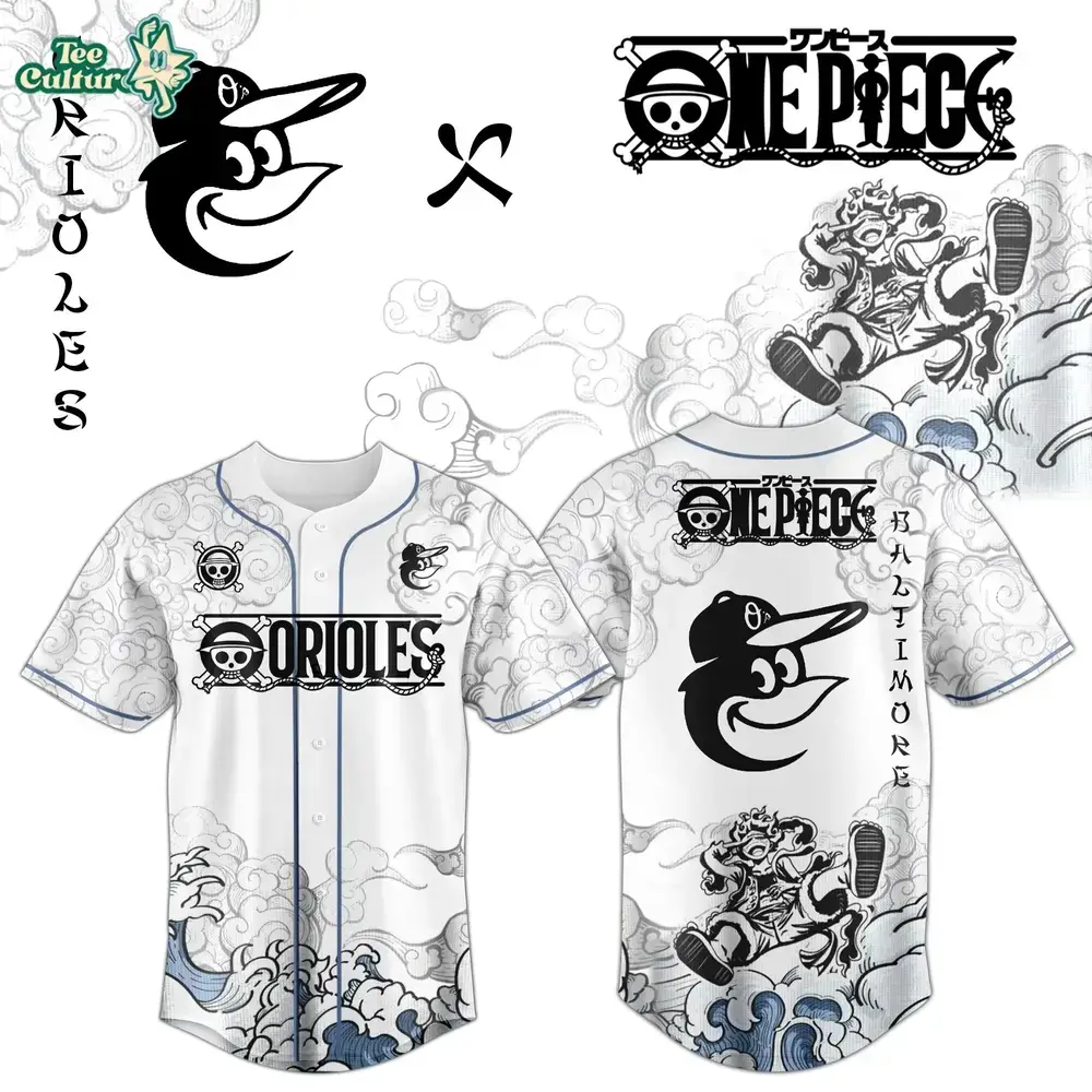 Baltimore Orioles x One Piece Jersey 2026 Luffy Gear 5 Image