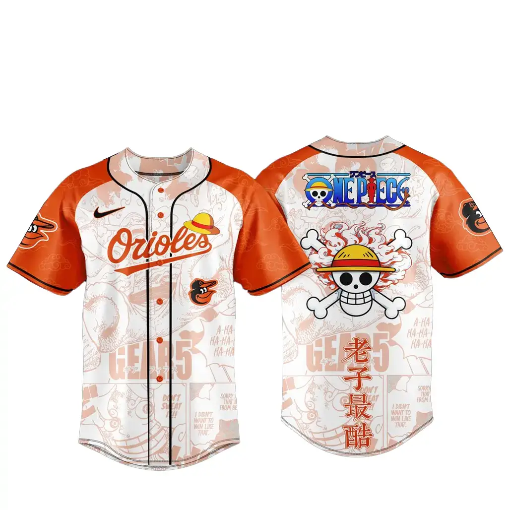 Baltimore Orioles x One Piece Night 2026 Game Baseball Jersey Image