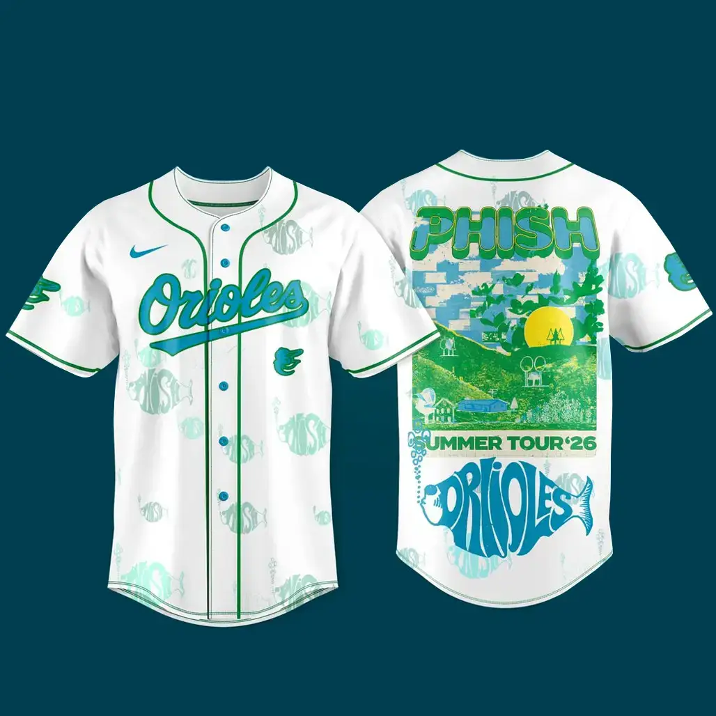 Baltimore Orioles x Phish Summer Tour 2026 Baseball Jersey Image