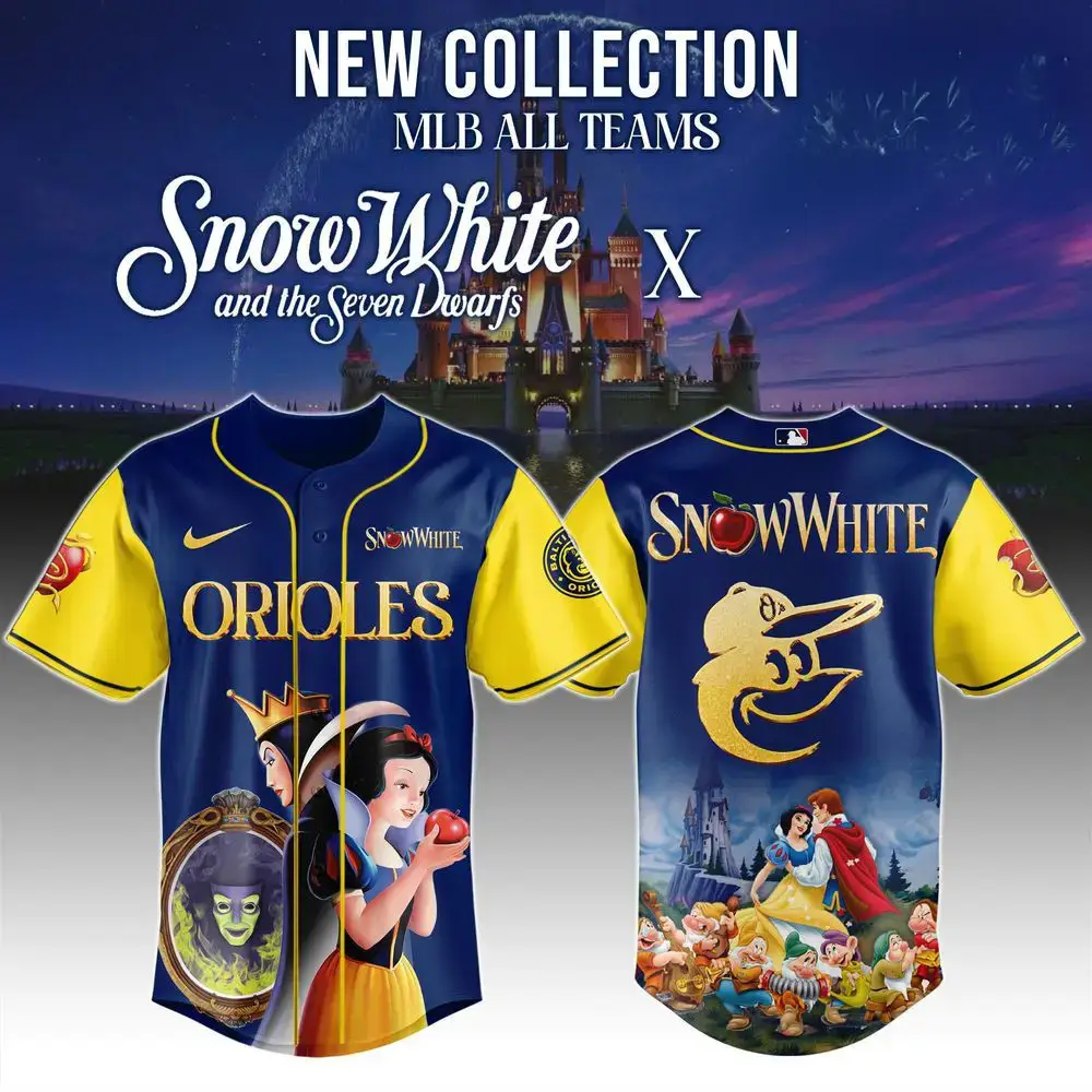 Baltimore Orioles x Snow White Baseball Jersey 2025 Best Presents For Basketball Players Image