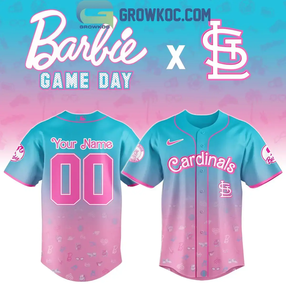 Barbie Game Day x St.Louis Cardinals Jersey Image