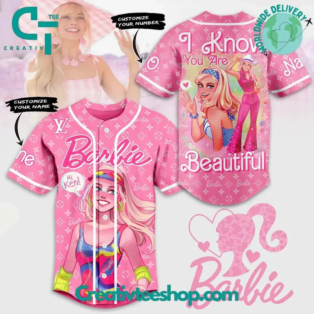 Barbie X Louis Vuitton Baseball Jersey Image