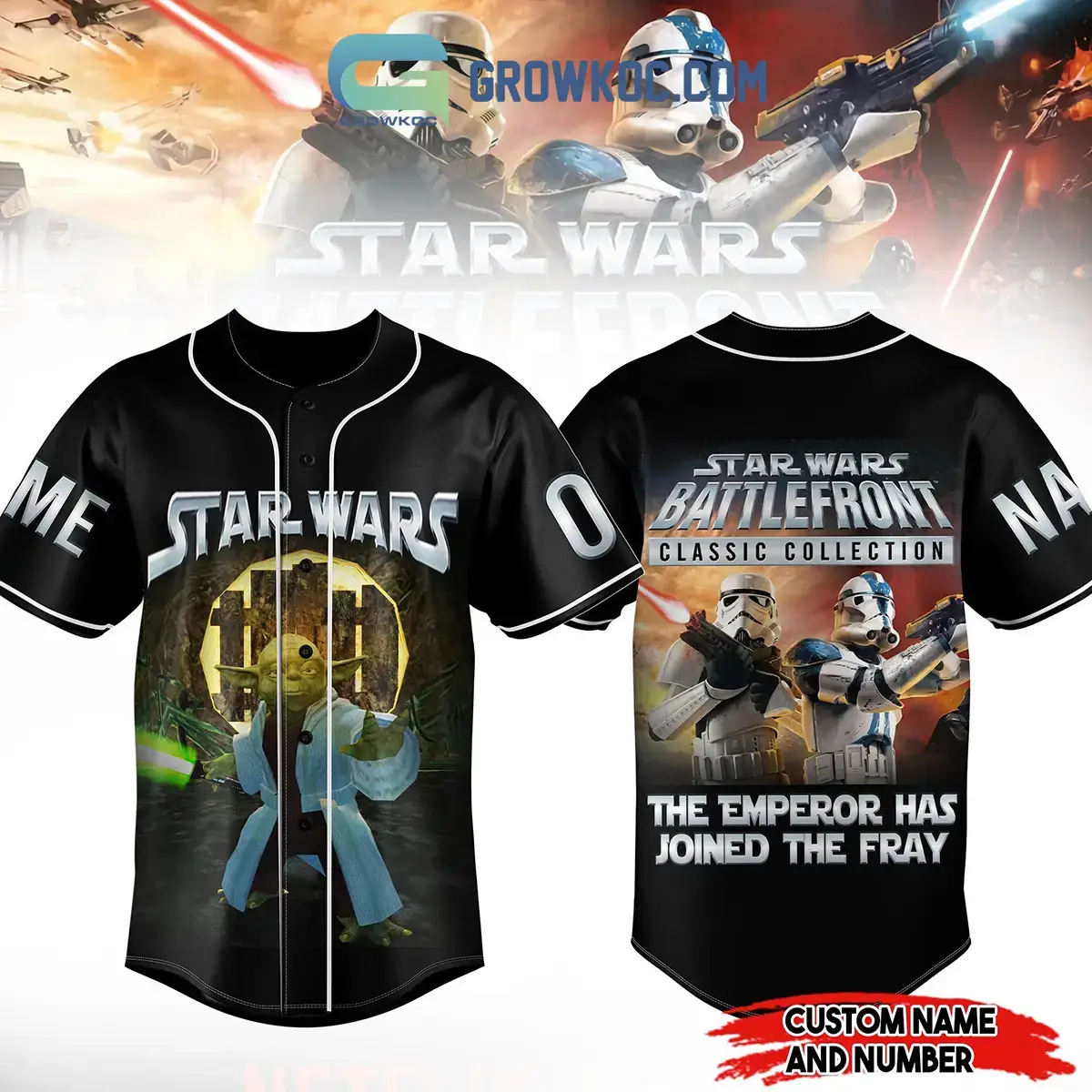 Battlefront Classic Collection Star Wars Personalized Baseball Jersey Image