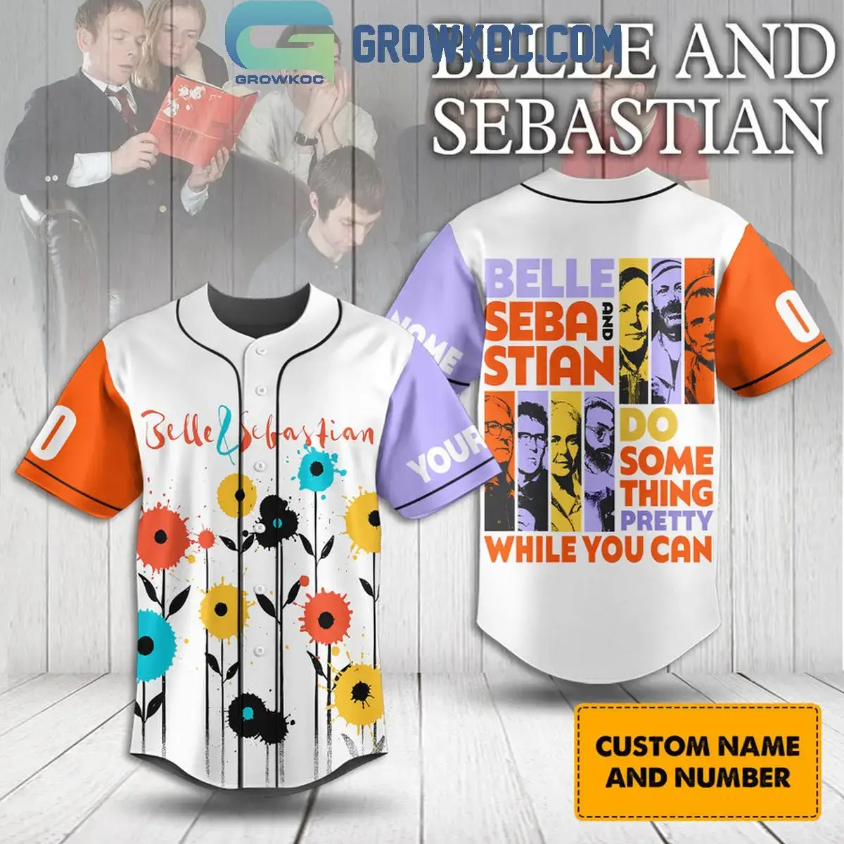 Belle And Sebastian Do Something Pretty Personalized Baseball Jersey Image