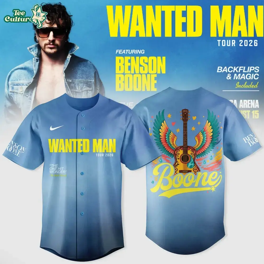 Benson Boone: Wanted Man Tour 2026 Collection Jersey Image