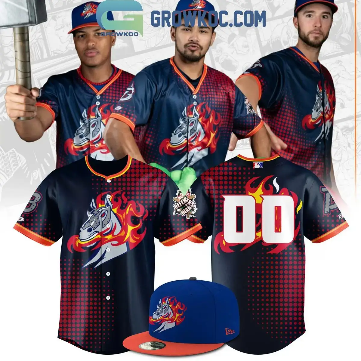 Binghamton Rumble Ponies Maval Auction Baseball Jersey Image
