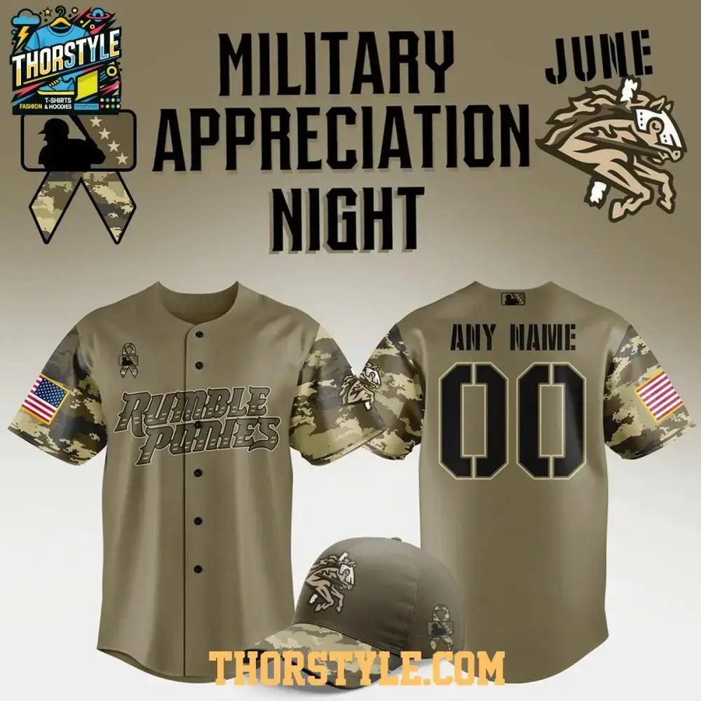 Binghamton Rumble Ponies Military Appreciation Night 2026 Personalized Baseball Jersey Image