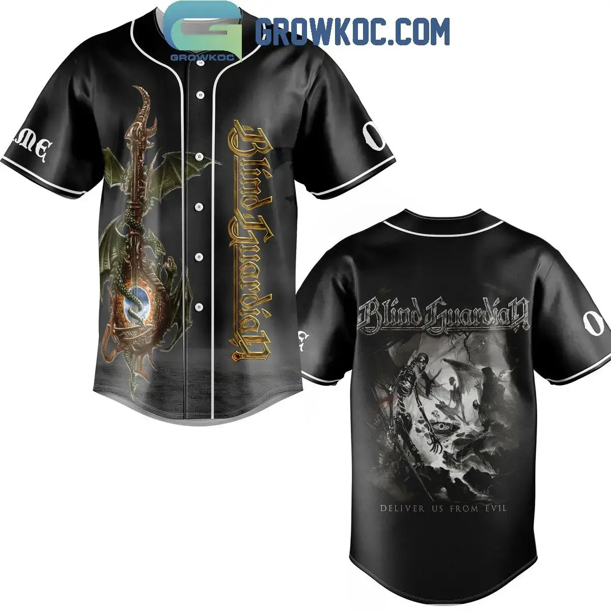 Blind Guardian Deliver Us From Evils Personalized Baseball Jersey Image