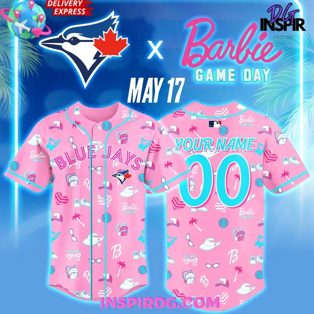 Blue Jays Barbie Game Day Limited Baseball Jersey Image