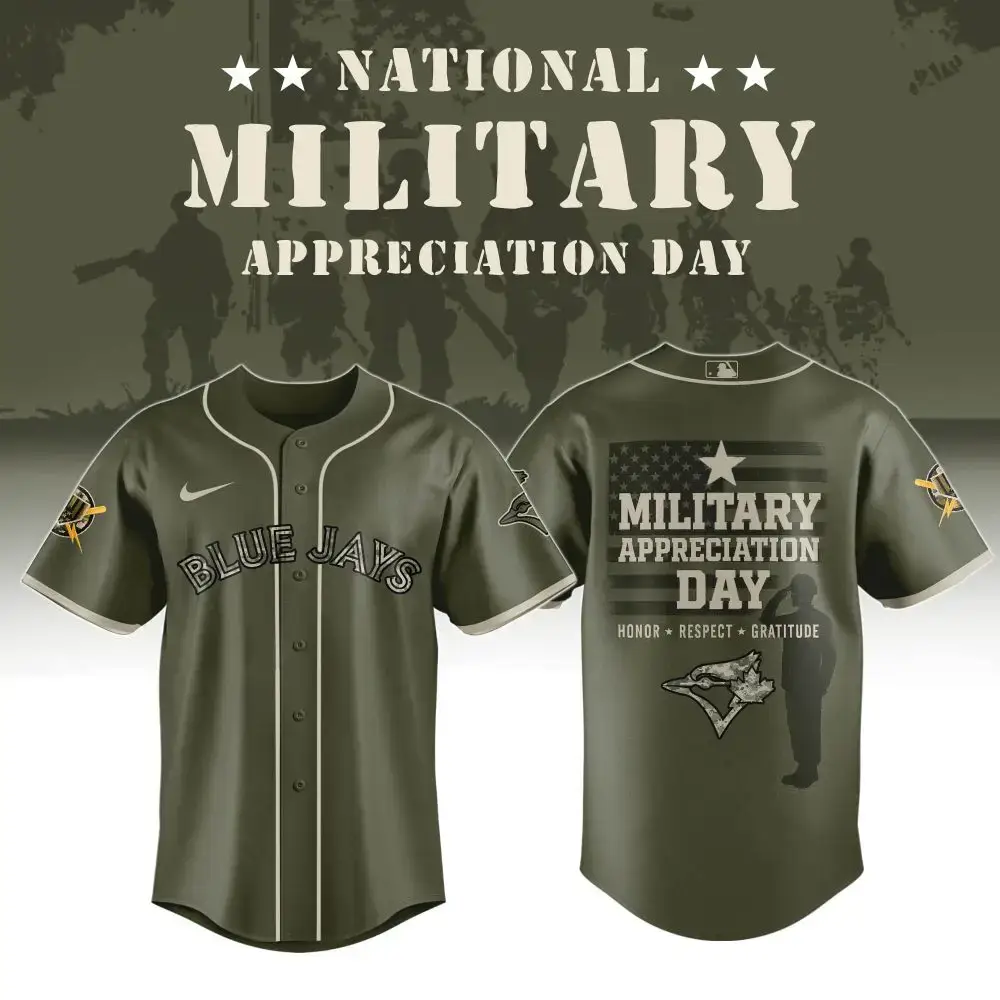 Blue Jays Military Appreciation Day Jersey - Honor & Respect Edition - Limited Stock! Image