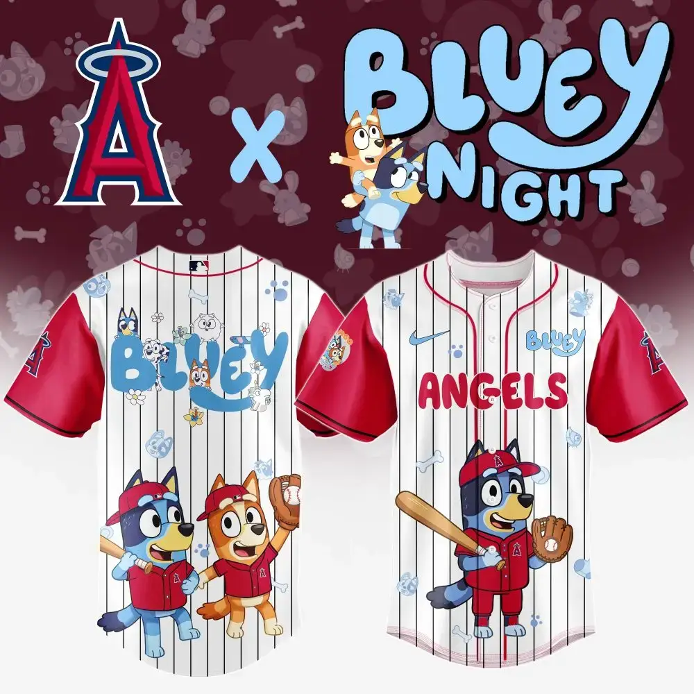 Bluey Angels Baseball Jersey - Limited Edition Kids' Sports Apparel Image