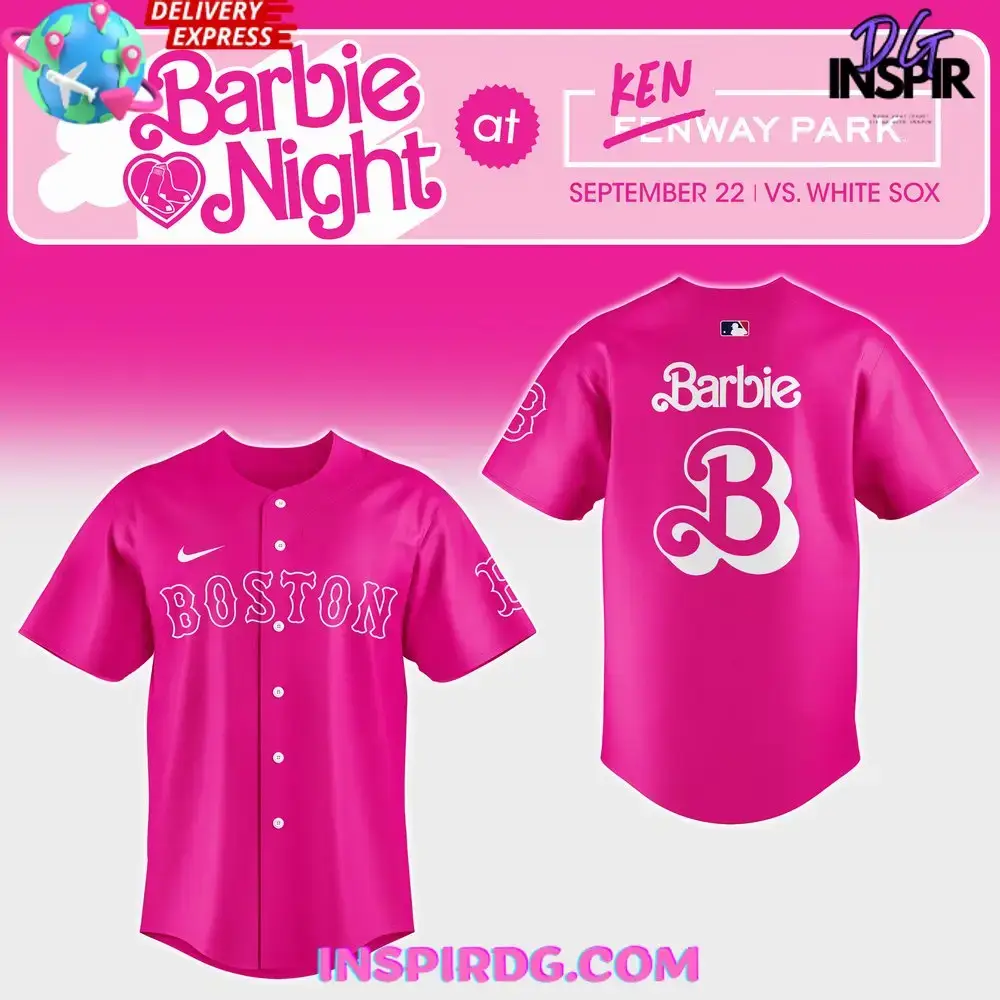 Boston Red Sox Barbie Night 2024 Baseball Jersey Image