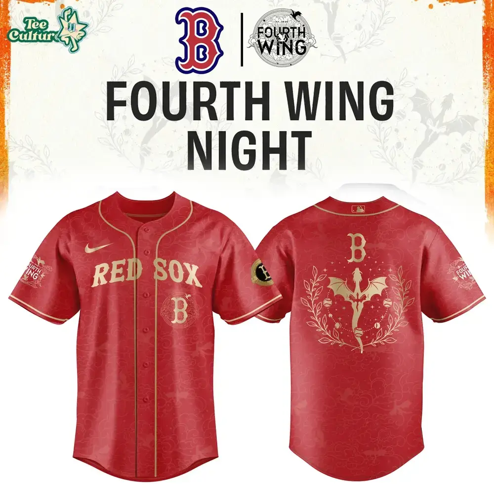 Boston Red Sox Fourth Wing Night Special Edition Baseball Jersey | Cap | Jogger Image