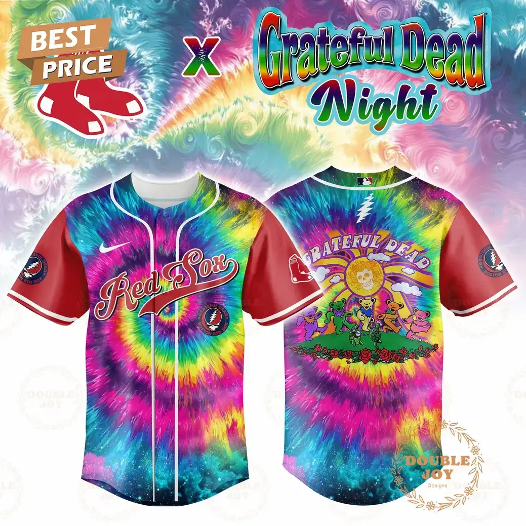 Boston Red Sox Grateful Dead Night 2025 New Special Edition Baseball Jersey Image