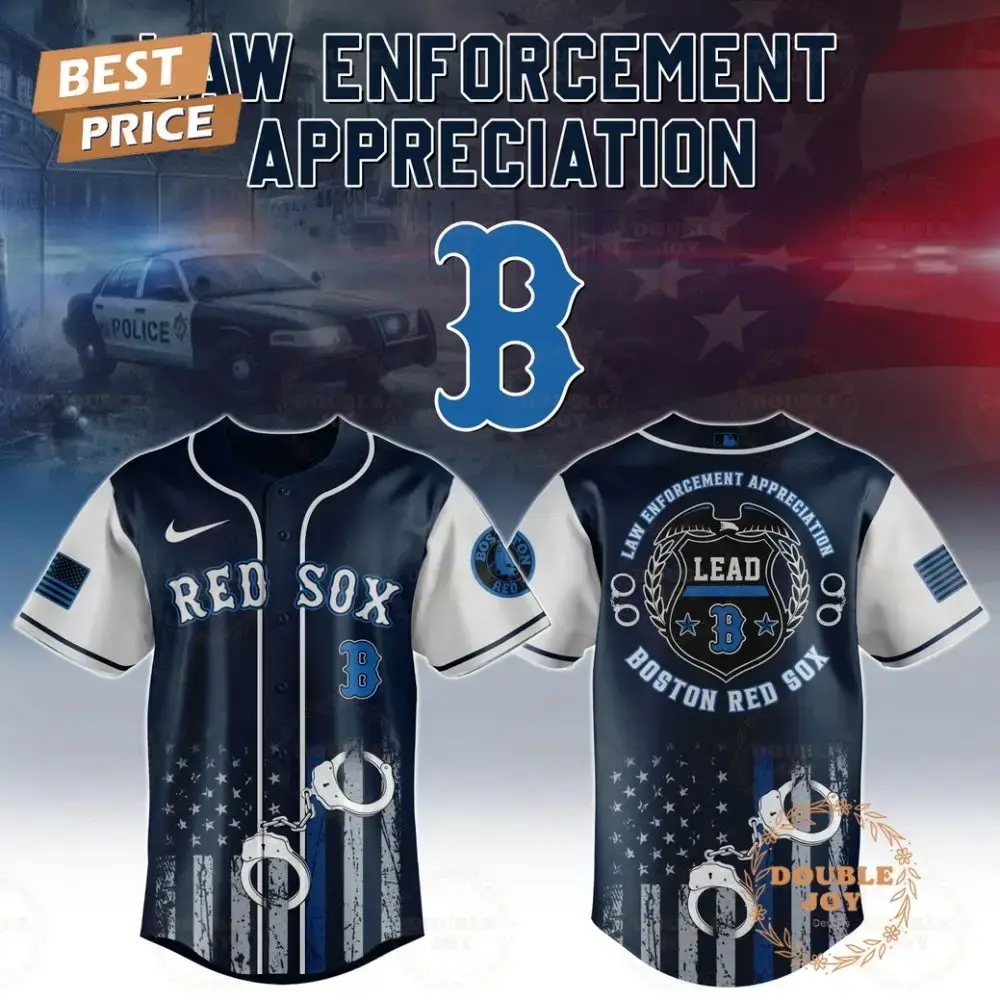 Boston Red Sox Law Enforcement Appreciation Day 2025 Special Edition Baseball Jersey Image