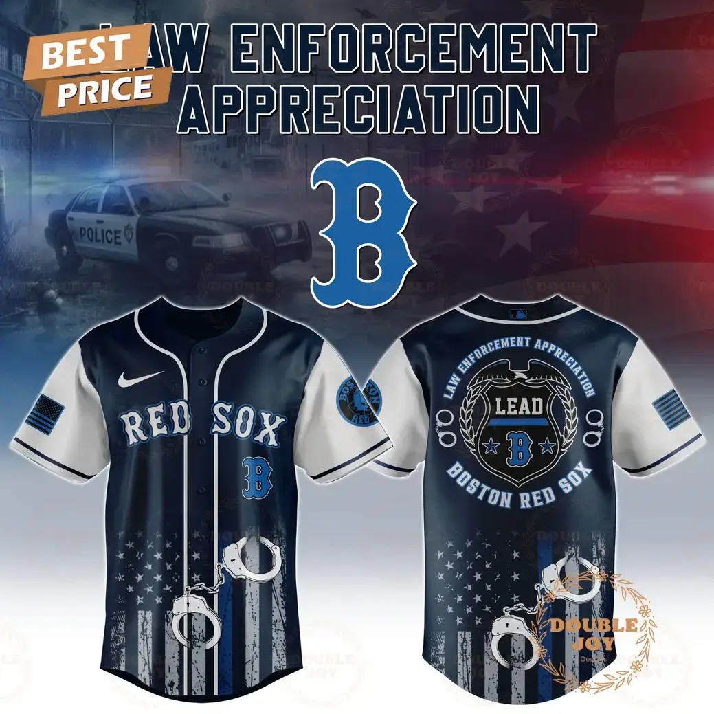 Boston Red Sox Law Enforcement Appreciation Day 2025 Special Edition Baseball Jersey Image