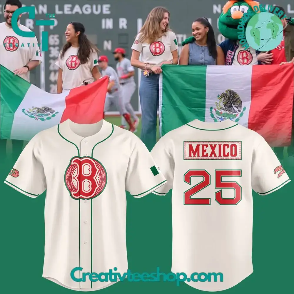 Boston Red Sox Mexican Celebration Night 2025 Special Baseball Jersey Image