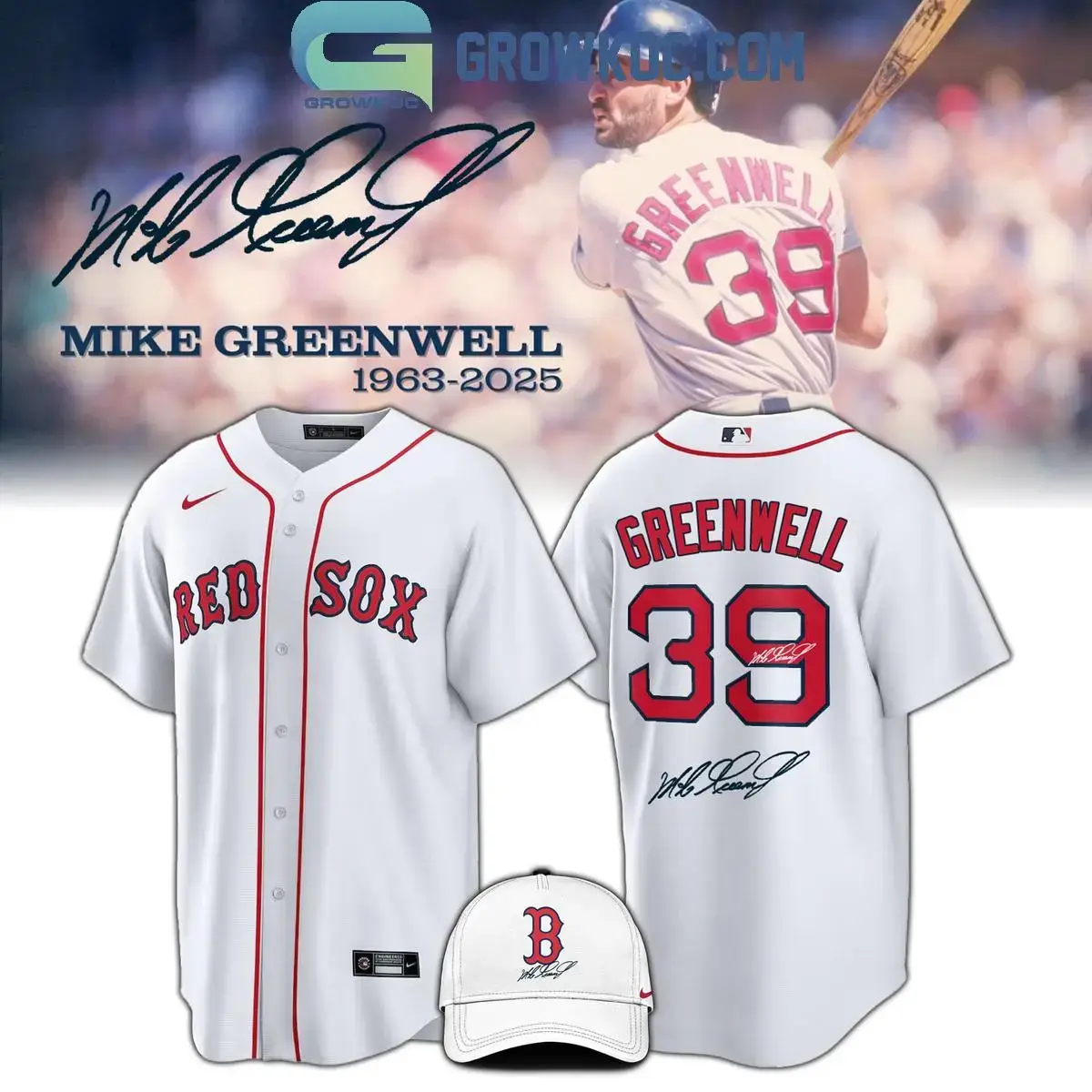 Boston Red Sox Mike Greenwell Memories 2025 Jersey Image