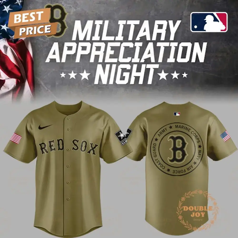 Boston Red Sox Military Appreciation Night 2025 Limited Edition Baseball Jersey Image
