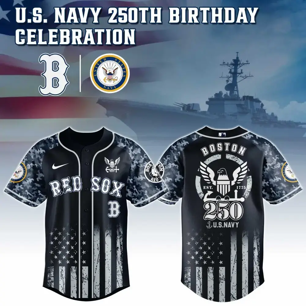 Boston Red Sox Mlb X 250 U.S. Navy Baseball Jersey Image