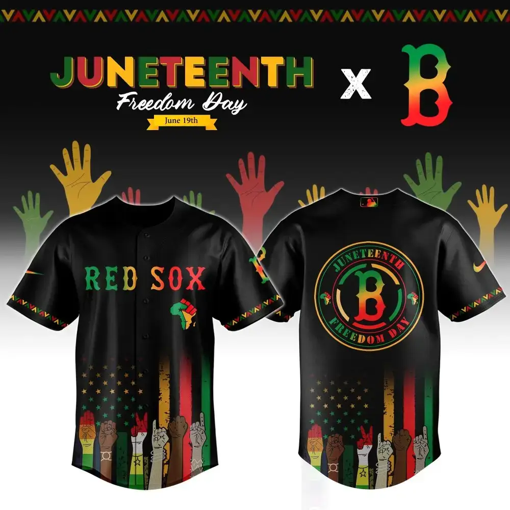 Boston Red Sox Mlb X Juneteenth Baseball Jersey Image