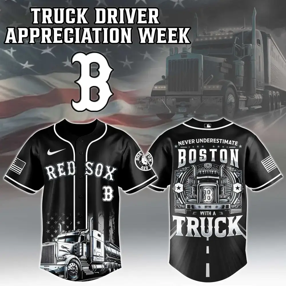 Boston Red Sox Mlb X Nation Truck Driver Appreciation Week Limited Edition Jersey Image
