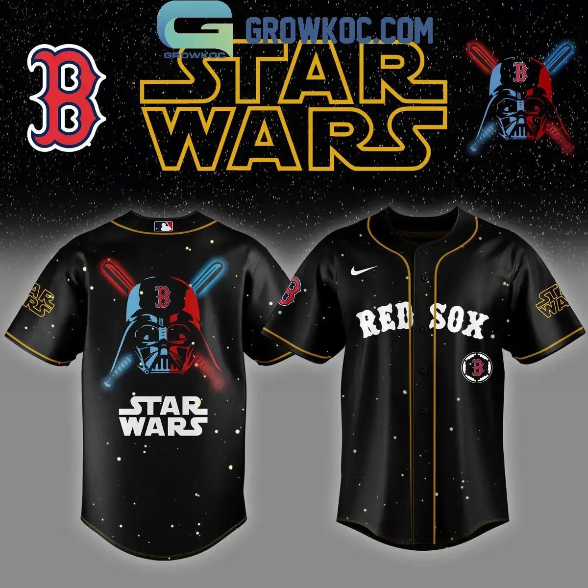 Boston Red Sox MLB x Star Wars 2025 Baseball Jersey Image