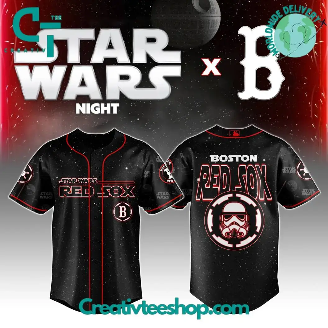 Boston Red Sox Mlb X Star Wars Night 2025 Special Edition Baseball Jersey Image