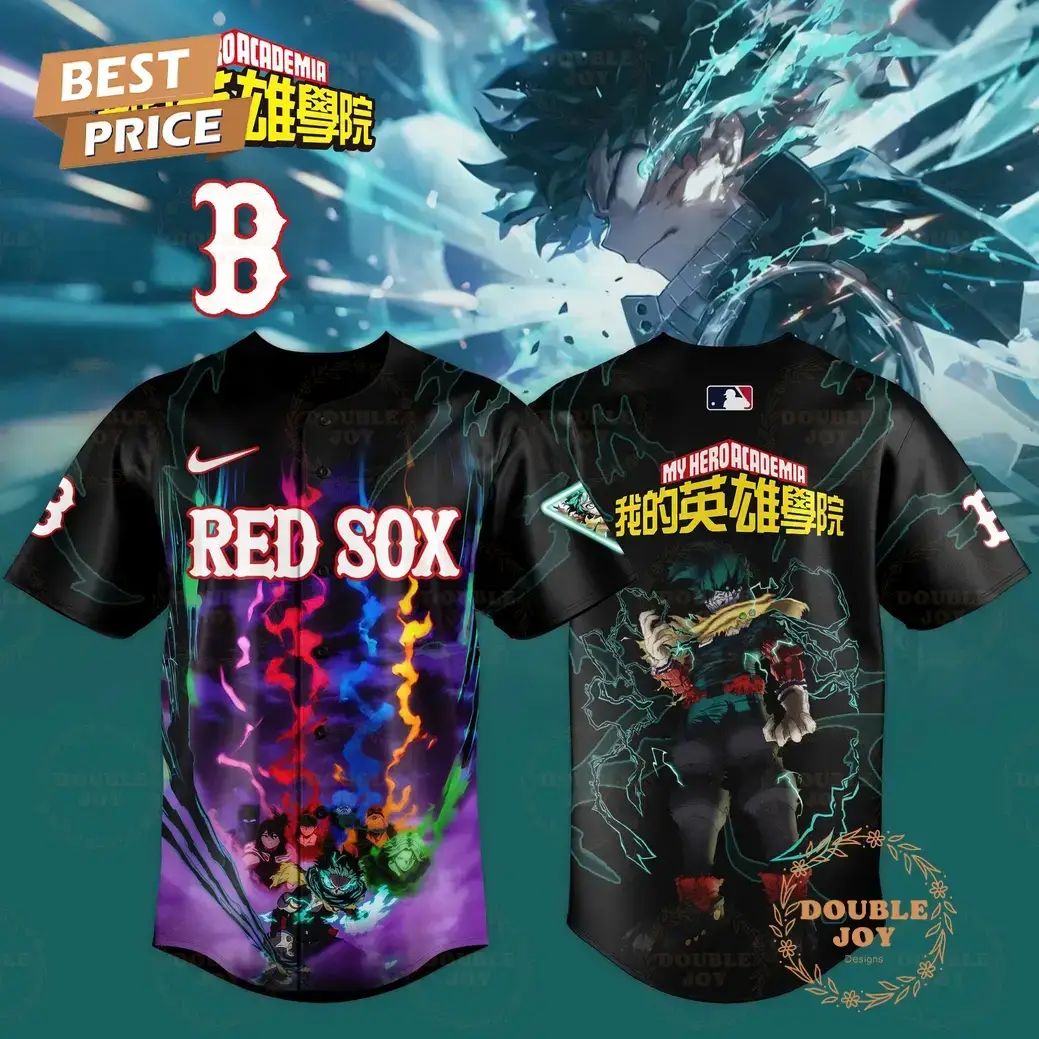 Boston Red Sox My Hero Academia 2025 Special Edition Baseball Jersey Image