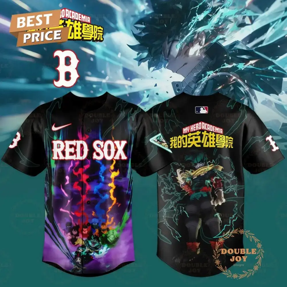 Boston Red Sox My Hero Academia 2025 Special Edition Baseball Jersey Image