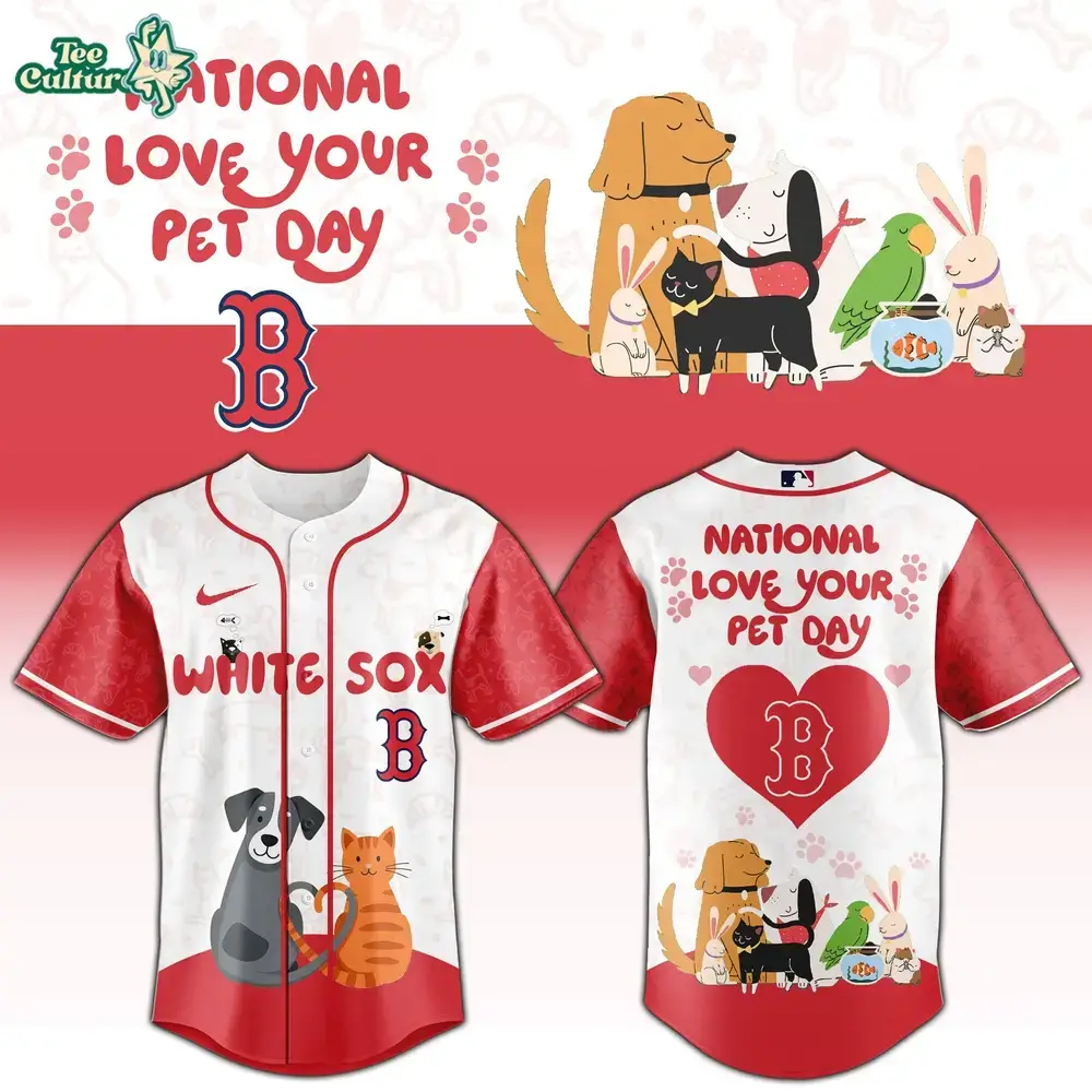 Boston Red Sox National Love Your Pet Day 2026 Special Release Baseball Jersey Image