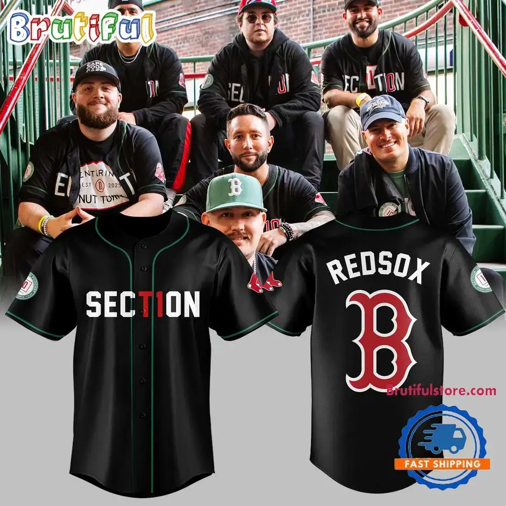 Boston Red Sox Section 10 Night Baseball Jersey Image