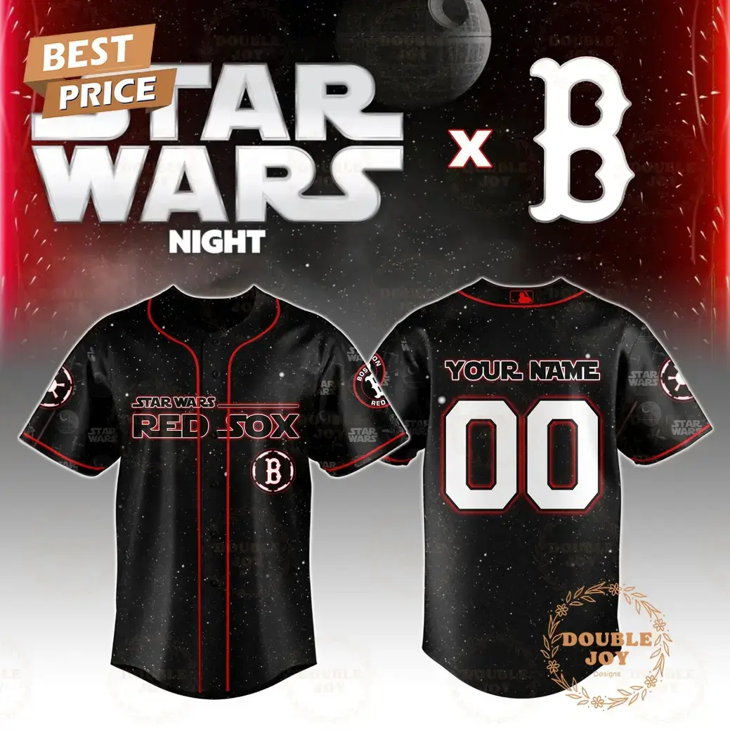 Boston Red Sox Star Wars 2025 Custom Name Limited Edition Baseball Jersey Image