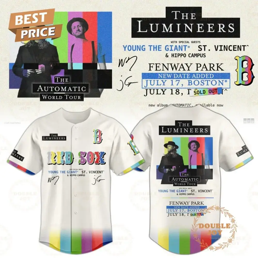 Boston Red Sox The Lumineers 2025 Limited Edition Baseball Jersey Image