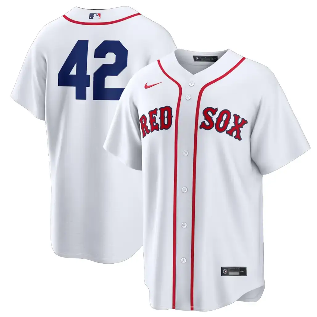Boston Red Sox White Home 2026 Jackie Robinson Day Baseball Jersey Image